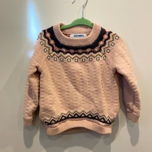 Old Navy fair isle sparkle sweater size 2T